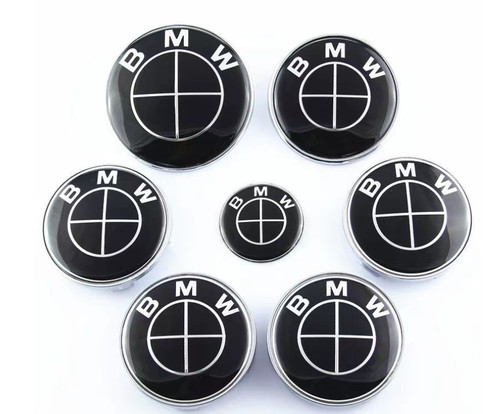7pcs black hood wheel - black,
