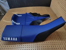 YAMAHA TW200 1987 TO 2019 SEAT COVER + STRAP (BLACK&BLUE) [Y*-175]