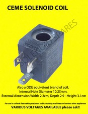 Ceme solenoid coil in various AC and DC voltages (oblong)      UK