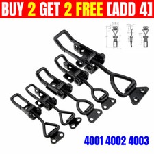 Adjustable Toggle Clamps Pull Latch Heavy Duty Lock Hasp Catch Clip Lever Buckle