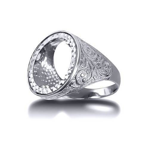 Silver jewelco london floral - silver,