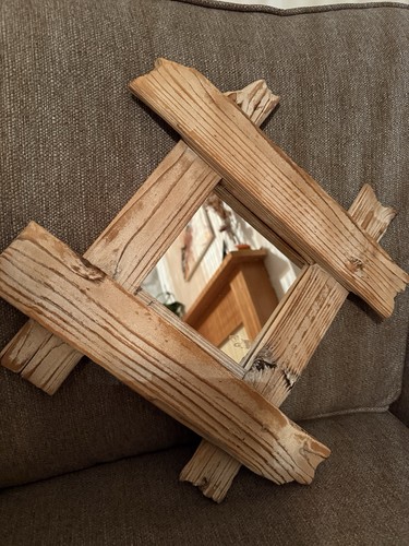 Decorative driftwood mirror - driftwood,