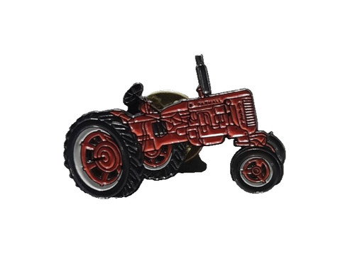 Farmall tractor pin badge - tractor,