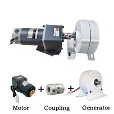 500W Permanent Magnet Generator With DC Reducer Motor 12V 24V 48V Alternator
