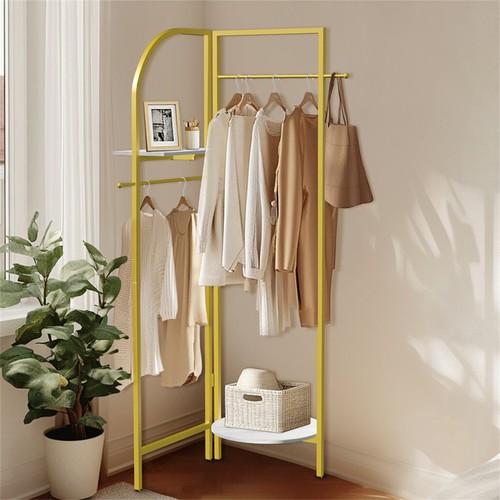 Metal corner coat rack stand - coat,