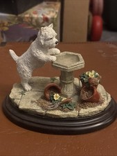 Country Artists West Highland Terrior With Robin Excellent Condition