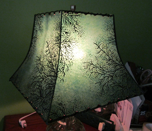 Vintage mcm fiberglass lamp - vintage,
