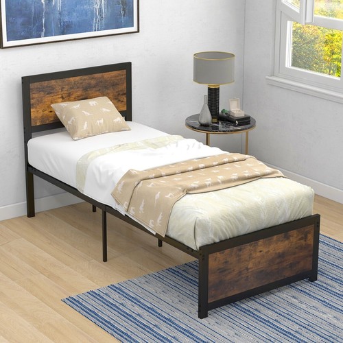 Industrial single bed - industrial, frame