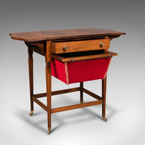 Antique drop leaf sewing - antique,