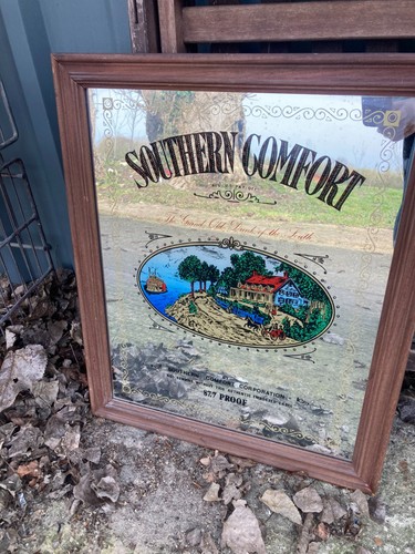 Southern comfort framed mirror - comfort,