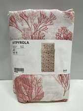 NEW IKEA VITPYROLA DUVET COVER SET IN WHITE/PINK 150 x 200 cm - 705.209.88
