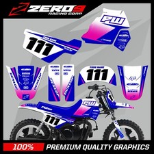 YAMAHA PW 50 GRAPHICS KIT PEEWEE 50 GRAPHICS MINI BIKE GRAPHICS FAZE BLU/PNK