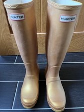 Hunter Wellies Gold Size 3