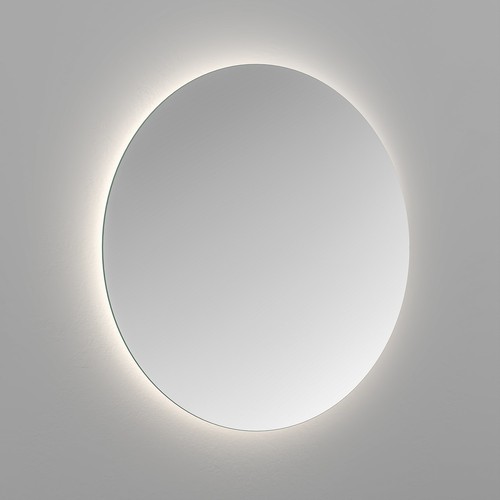 Round backlit bathroom mirror - backlit,