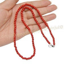 4mm Genuine Natural Red Coral