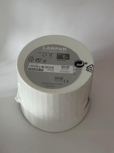 Ikea lampan white bedside