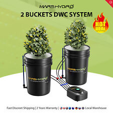 Mars Hydro DWC Hydroponics Grow System 5 Gallon Deep Water Culture with 2 Bucket