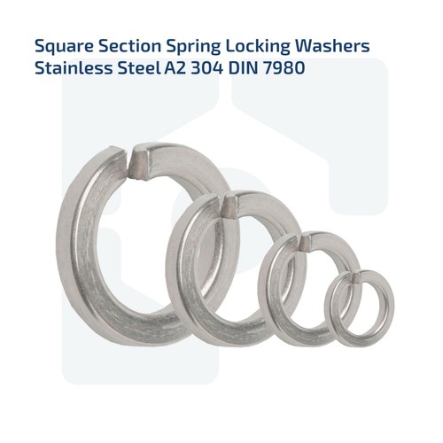 Spring washers square lock - square,