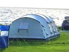 Outwell Bear Lake 6 Luxury Polycotton Tent 2 bed 6 person Panoramic Front VGC