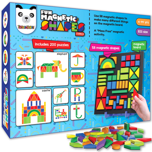 Magnetic shapes puzzle toy for - puzzle,