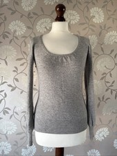 Grey Pure Cashmere Jumper Size