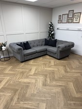 Graphite DFS Belair L Shape Sofa - Delivery Available