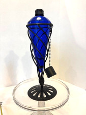 Cobalt blue glass decanter - cobalt,
