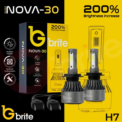 Gbrite led kit headlight - 2x,
