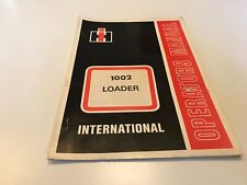 International Harvester 1002 tractor loader operators manual 384,484,584,684,784