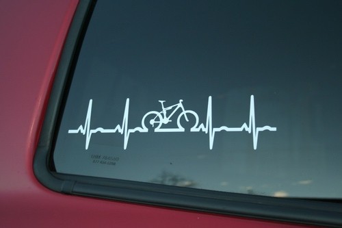 Mountain bike heartbeat - mountain,