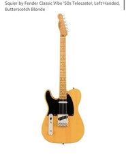 Left Handed- Squire By Fender Classic Vibe 50s Telecaster-butterscotch Blonde