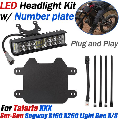 Headlight bundle plate for - w/,