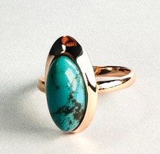 Vintage 60s Cabochon Turquoise