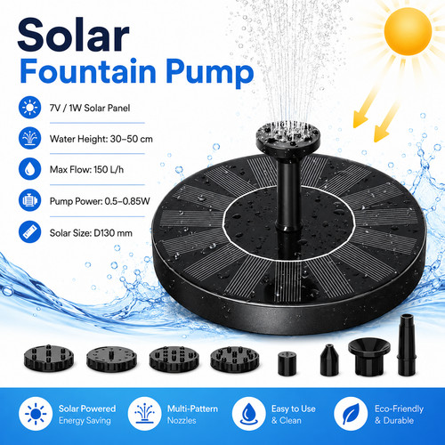 Solar fountain pump - fountain,