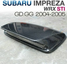 Carbon Fiber Air Flow Hood Scoop Bonnet Vent For Subaru Impreza WRX STi GD 04-05