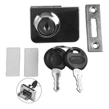 Lock Your Display Cabinets with Double Door Glass Lock Easy to Install