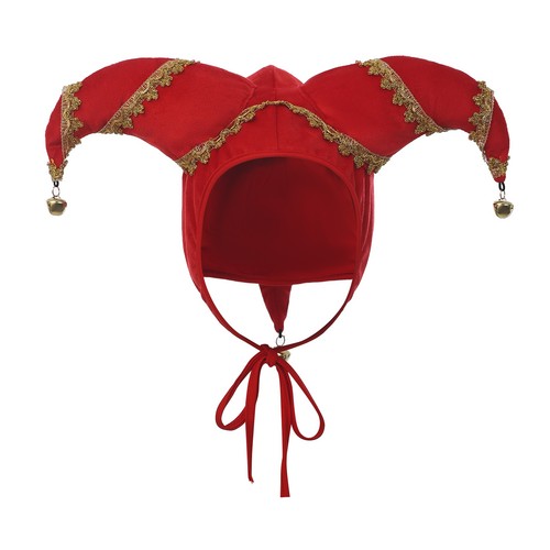 Jester joker hat with - jester,