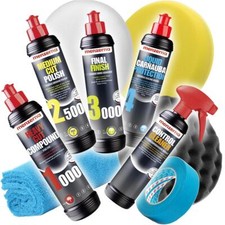 Menzerna 1000 2500 3000 Carnauba 4 Grinding Paste Car Polish Gloss Set + Accessories