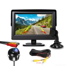 5" Monitor + Parking Reversing Camera Car Rear View Kit 12v For Car Truck Rv