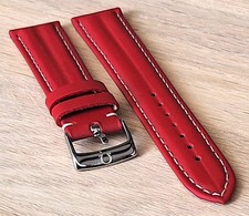 OMEGA REDUCED SPEEDMASTER SCHUMACHER RED STRAP WATCH STRAP mm.18 + BUCKLE