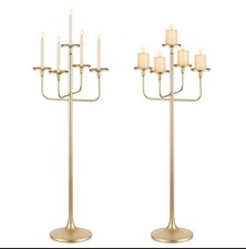 Sziqiqi gold candelabra candle - gold,