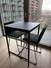 Bar Table And Chairs Black