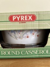 Pyrex Blue Iris Casserole Dish