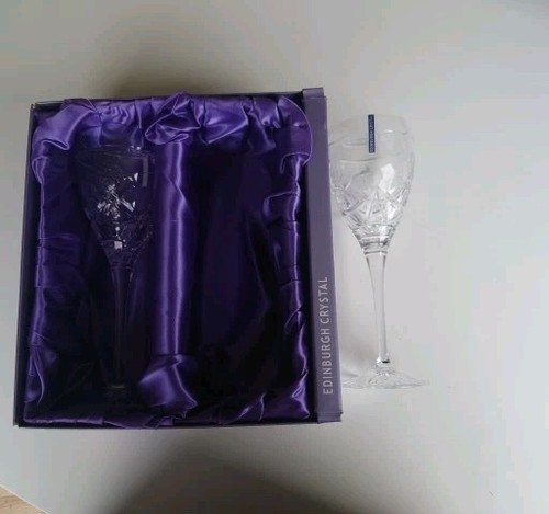 Pair edinburgh crystal cut - pair, of
