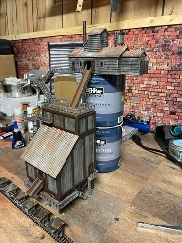 Mine model railway - model,