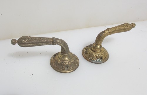 Vintage lever door handles - door, old