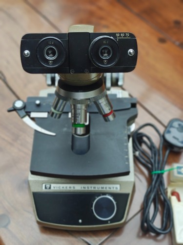 Vickers binocular microscope - vickers, microscope.