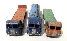 DINKY #502 FODEN FLAT + 503 FODEN TAILBOARD + 504 FODEN TANKER ORIGINAL PLAYWORN