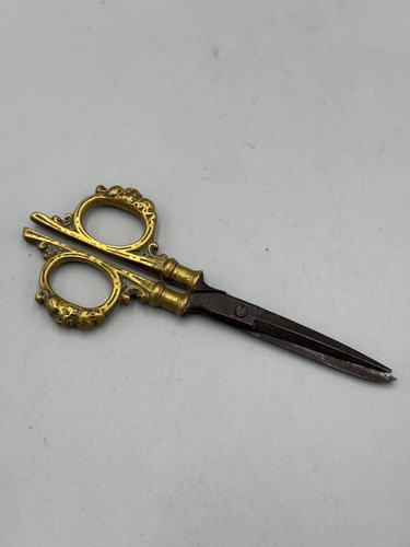 Antique ornate brass handle - antique,