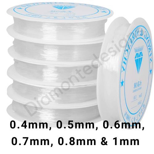Clear nylon beading elastic - nylon,